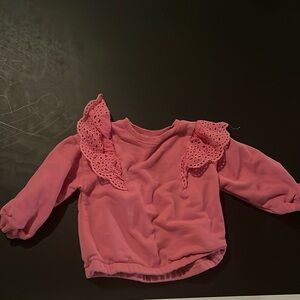 Zara- 18-24 months pink sweatshirt